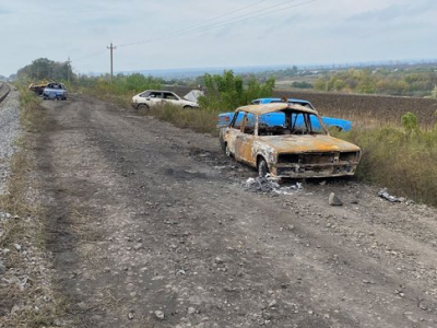 В автоколоні, обстріляній окупантами в Куп'янському районі Харківщини загинули 24 людини, серед яких 13 дітей і вагітна