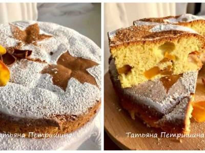 Пиріг з гарбузом і яблуками “Барви осені”