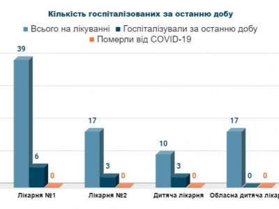 Кількість госпіталізованих за добу житомирян із коронавірусом знову зменшилася