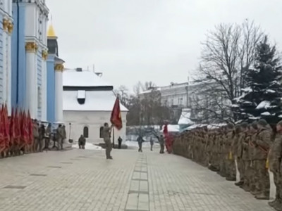 101-а окрема бригада тероборони Закарпаття отримала бойовий прапор (ВІДЕО)