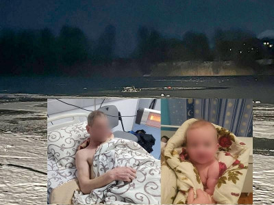На Полтавщині чоловік з 5-місячним немовлям провалився під лід