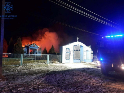 У селі на Волині трапилася пожежа в церкві