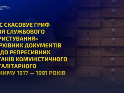 МВС скасувало гриф “для службового користування” з архівних документів про репресії мешканців Тернопільщини