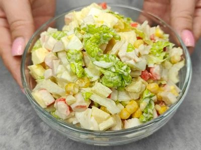 Рецепт салату з крабових паличок, від якого не можливо відмовитися