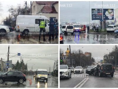 Від ранку в Івано-Франківську трапилися одразу декілька ДТП (ФОТО)