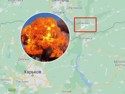 Все у вогні: з'явилися кадри з центру Шебекіно