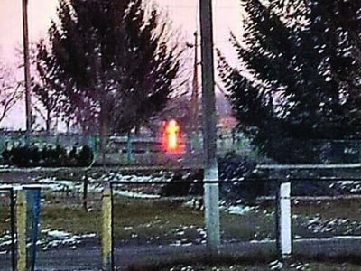 У Луцькому районі віряни помітили сяючий хрест біля спаленої церкви ПЦУ