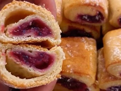 Хочеться готувати знову і знову – дуже смачно: сирне печиво з ягідною начинкою