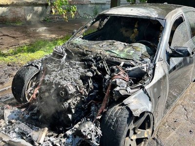 Сьогодні у Полтаві горів BMW