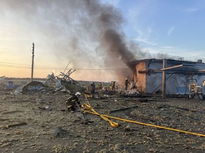 Ворог знову завдав ракетного удару по Уманщині (фото)