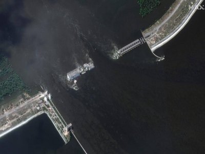 NYT: Американські супутники зафіксували вибух на Каховській дамбі перед її руйнуванням