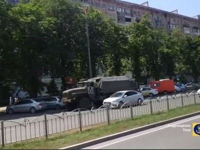 Тентовані вантажівки та Солнцепек: окупанти почали перекидати резерви у бік Бердянська