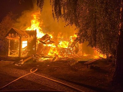 На Рівненщині згоріла церква, збудована у 19 столітті
