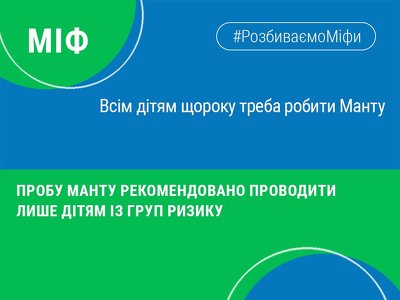 Міф про Манту розвінчано: у НСЗУ пояснили, кому слід робити пробу