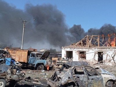 У Херсонській ОВА показали, як виглядає Берислав після авіаударів рф