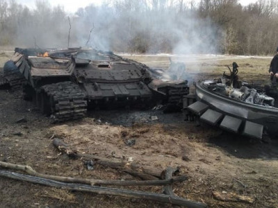 ЗСУ знищили в бою колону російських танків і БМП