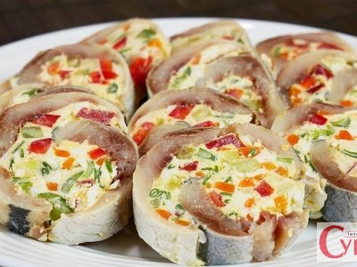 Закусочний рулет “Оселедцевий”
