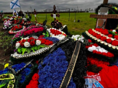 З’явилося відео зі цвинтаря російських окупантів у Костромі