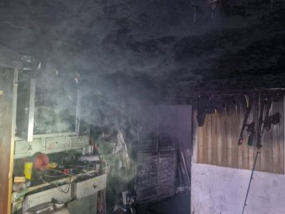Під Тернополем горіла двоповерхова житлова будівля