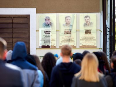У Франківську відкрили пам’ятні дошки двом воїнам Дмитру Луціву та Сергію Савчину. ФОТО