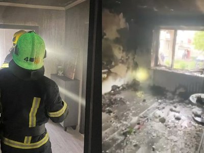 У місті на Волині горіла квартира у п’ятиповерхівці: вогонь знищив одну з кімнат
