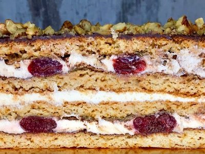 Пляцок з 2 яєць – старий перепис 🍯🍒”МЕДОВА ВИШНЯ” – пляцок із старого записника весільної господині