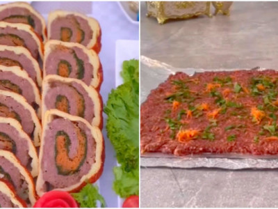 Ця краса і смакота готується простіше, ніж здається! М’ясний рулет зі шпинатом і картопляним пюре