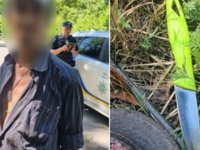 Вдарив ножем та пішов геть: Патрульні затримали нападника