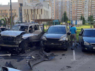 У Москві вибухнуло авто з високопоставленим військовим