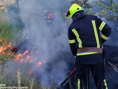 42 пожежі в екосистемах протягом доби: надзвичайники Дніпропетровщини продовжують боротися із загоряннями