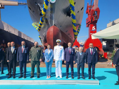 У Туреччині спустили на воду корвет “Гетьман Іван Виговський” для ВМСУ – другий із класу Ada