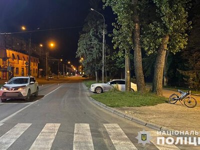 На Тернопільщині в двох аваріях з травмами до лікарень потрапили велосипедисти