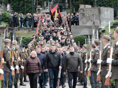 День захисників та захисниць України: на Личакові вшанували пам’ять полеглих борців за незалежність України