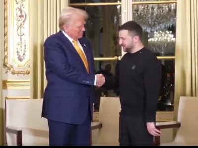 Зеленський розповів про свою зустріч із Трампом, яку організував Макрон