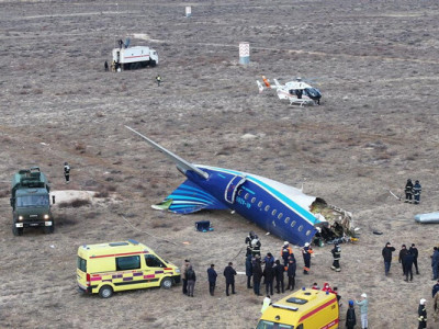 Літак Azerbaijan Airlines був обстріляний із землі — Алієв