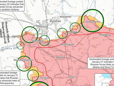 російські війська займають два населені пункти поблизу Покровська