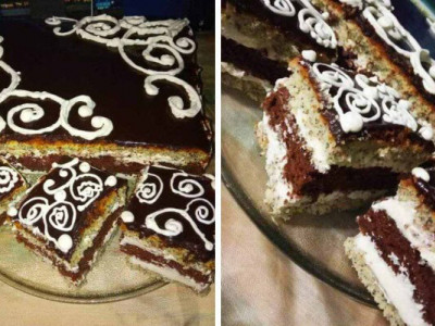 Пляцок шоколадно-маковий із дуже простих продуктів