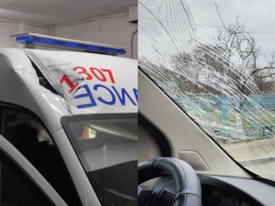 Шокуюча агресія: як чоловік вщент розніс авто медиків битою