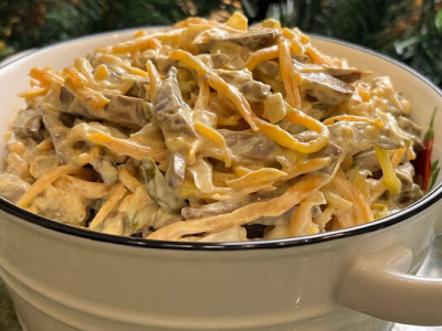 Рецепт класичного печінкового салату