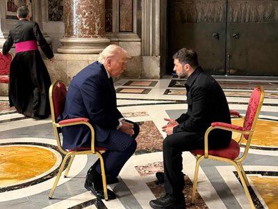 Про що говорили Зеленський і Трамп у Ватикані: кілька фраз вдалося прочитати по губах