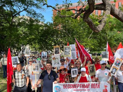 У центрі Вашингтона росіяни провели «Безсмертний полк», їм перешкоджали українці