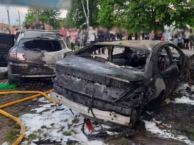 ДТП із пожежею: водій автомобіля вижив просто дивом