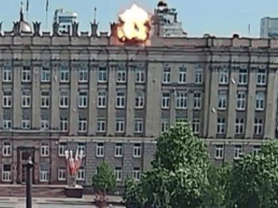 Дрон атакував урядову будівлю в Бєлгороді у важливий для РФ день
