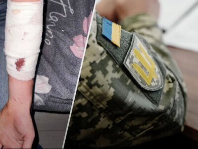 Чоловік порізав вени на знак протесту проти дій ТЦК (ВІДЕО)