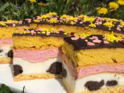 Пляцок Секрет монашки - гарний у розрізі і дуже смачний!