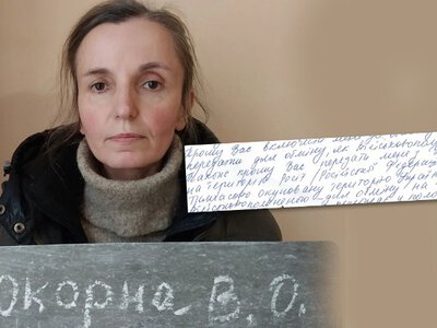 Колаборантка Ванда Покорна на росію уже не хоче і просить путіна її не рятувати