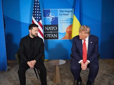 «Подивимося»: про що Зеленський і Трамп говорили на зустрічі на саміті НАТО