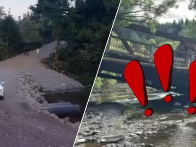 Міст зник - дорогу накинули: українці в шоці від тимчасової переправи після обвалу мосту