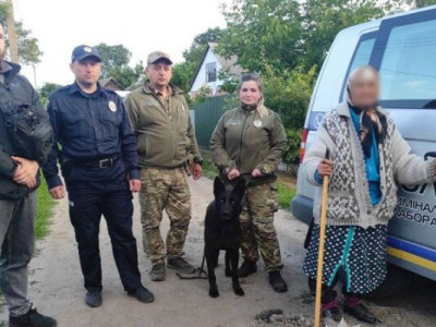 Службовий собака допоміг розшукали 86-річну жінку, яка зникла