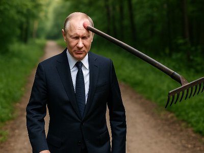 Як путін наступає на старі граблі